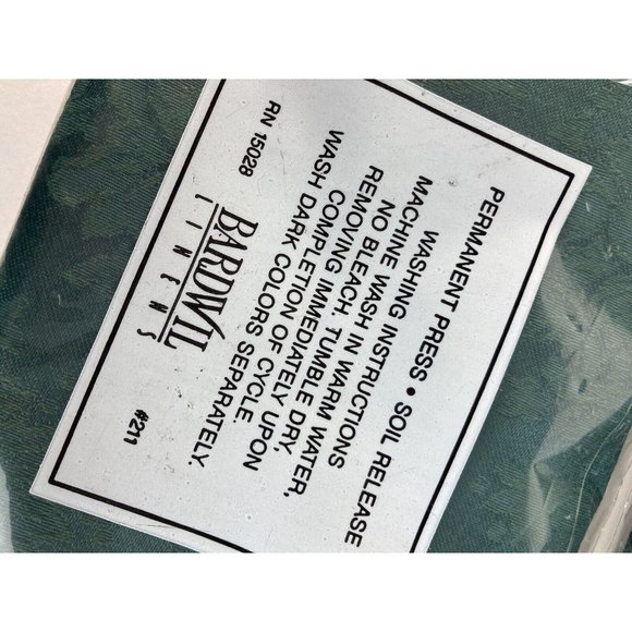 8-Vintage Sears Green Floral Dinner Napkins Soil Release Perm Press - Picture 4 of 5